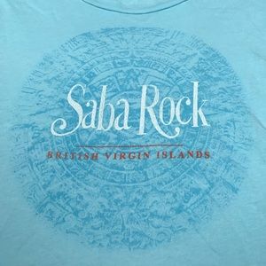 Saba Rock British Virgin Islands L tee cover up